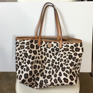 Kerrington Printed Ocelot Leopard Tote - USED